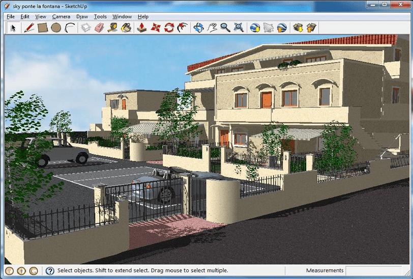 Интерфейс Sketchup